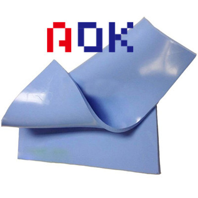 Толщина 0,5 mm цвета силикона 8 W/m.K термальной пусковой площадки материального голубого